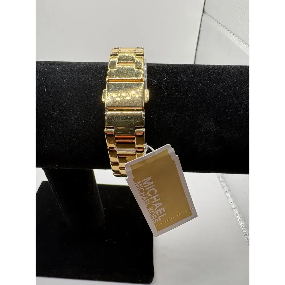 Michael Kors Gold Tone Pave Crystal Watch & Bracelet Set Women's Macy's
